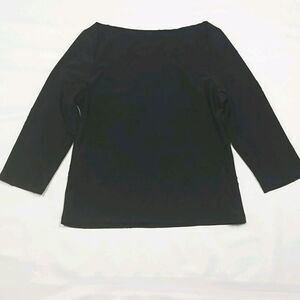 Imperial Connection Top Womens Size Medium Embroidered Floral Stretch Vintage